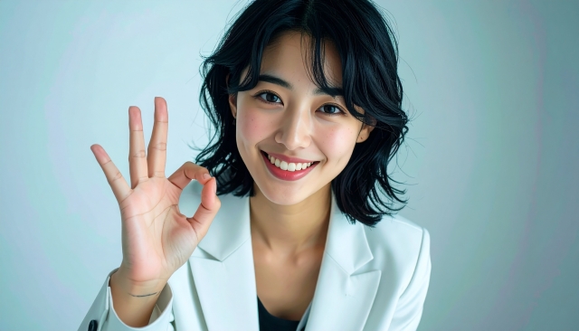 施術後元気になった女性のイメージ
