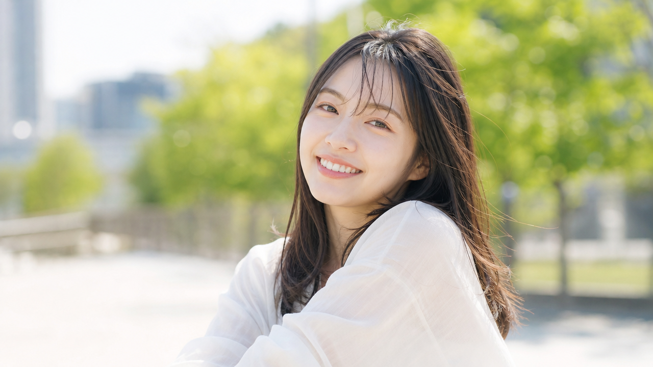 未来に向かって輝く、20代の笑顔。フレッシュなエネルギーが心を明るくします。