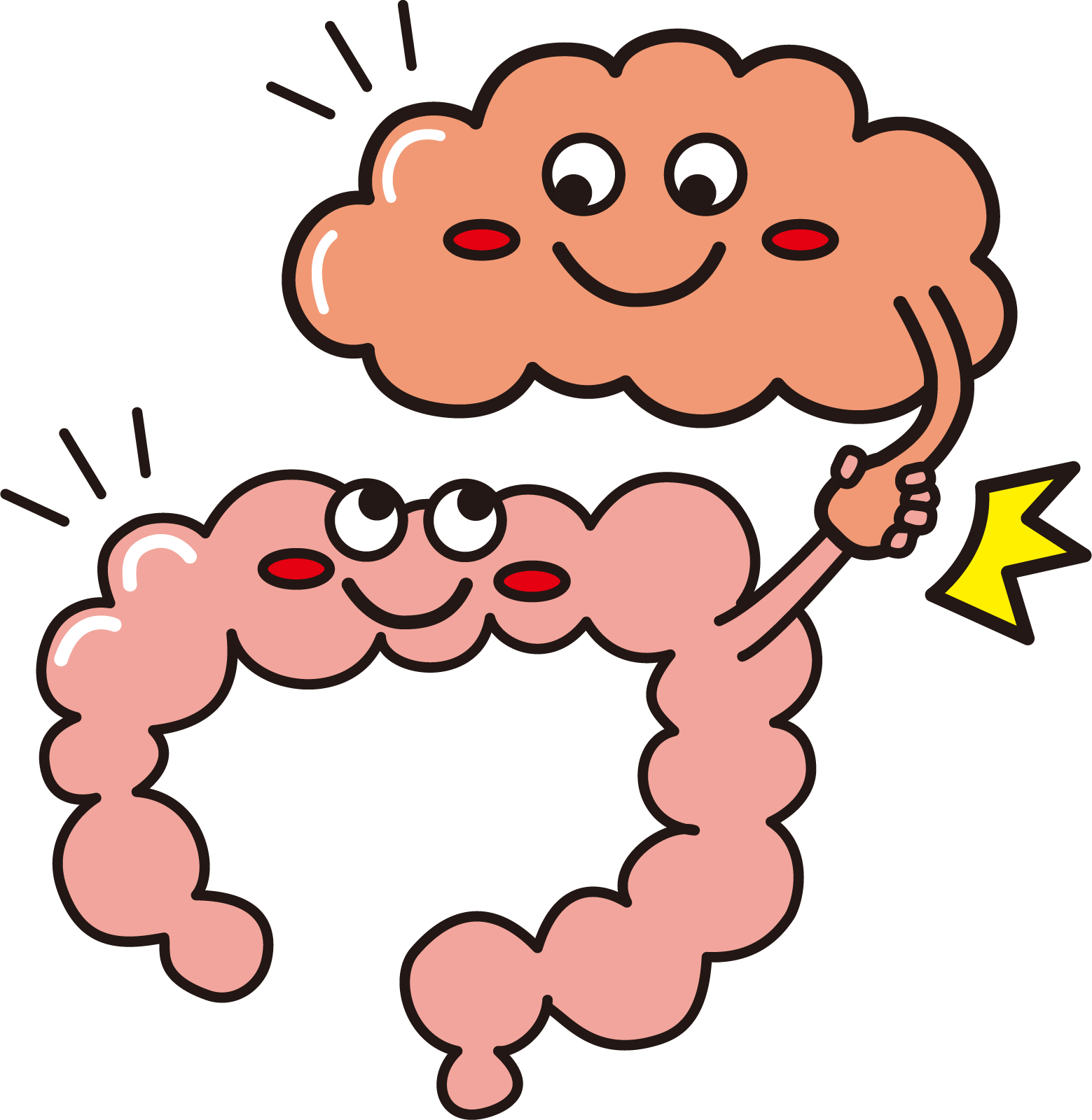 腸は脳とつながっている