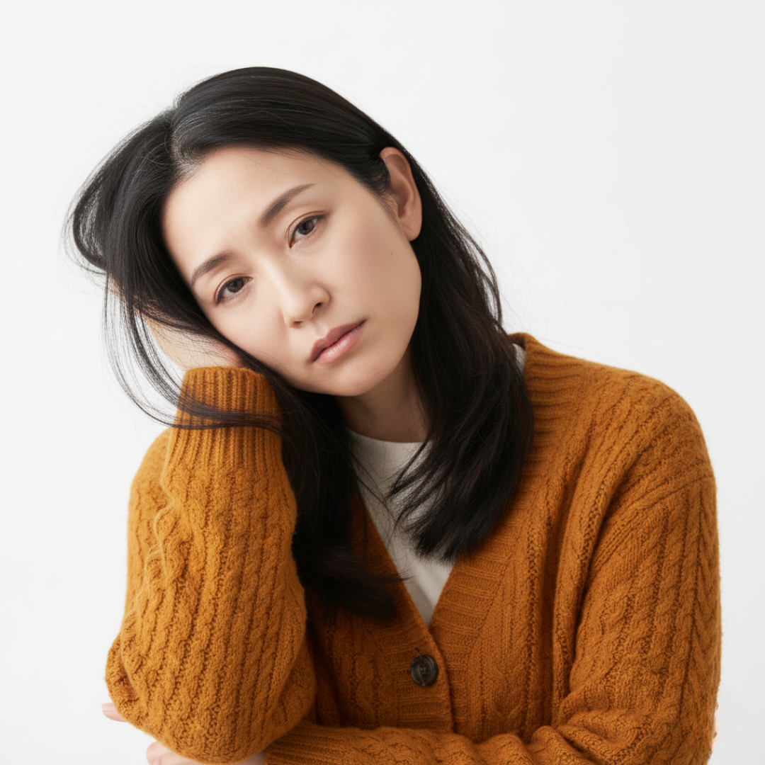 だるそうな女性のイメージ