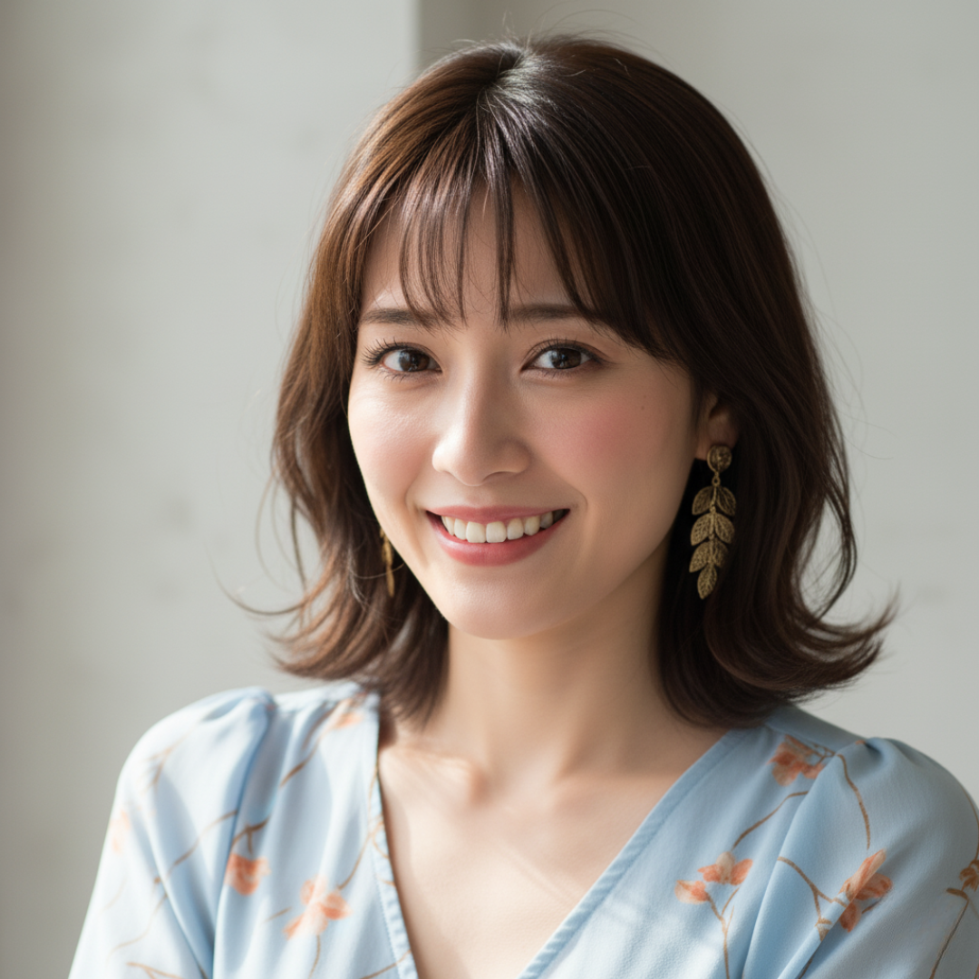 改善されて笑顔が戻る女性