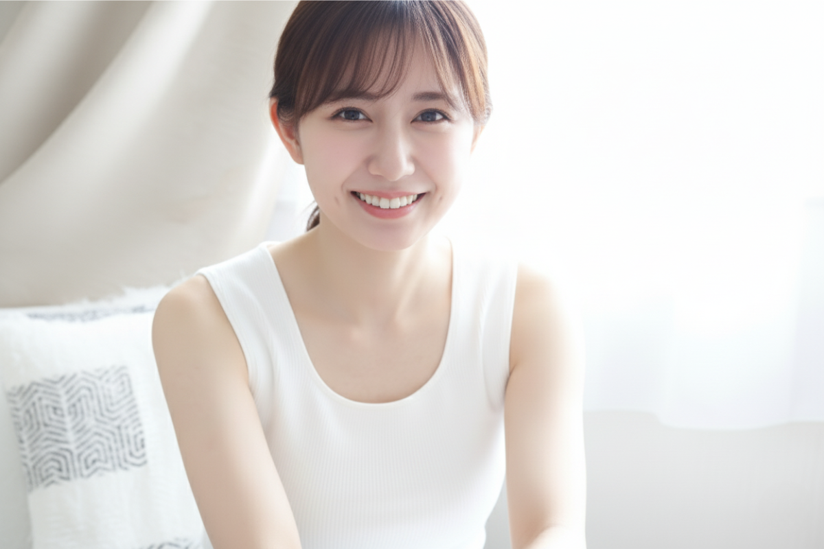 更年期障害が改善され売れそうな女性のイメージ
