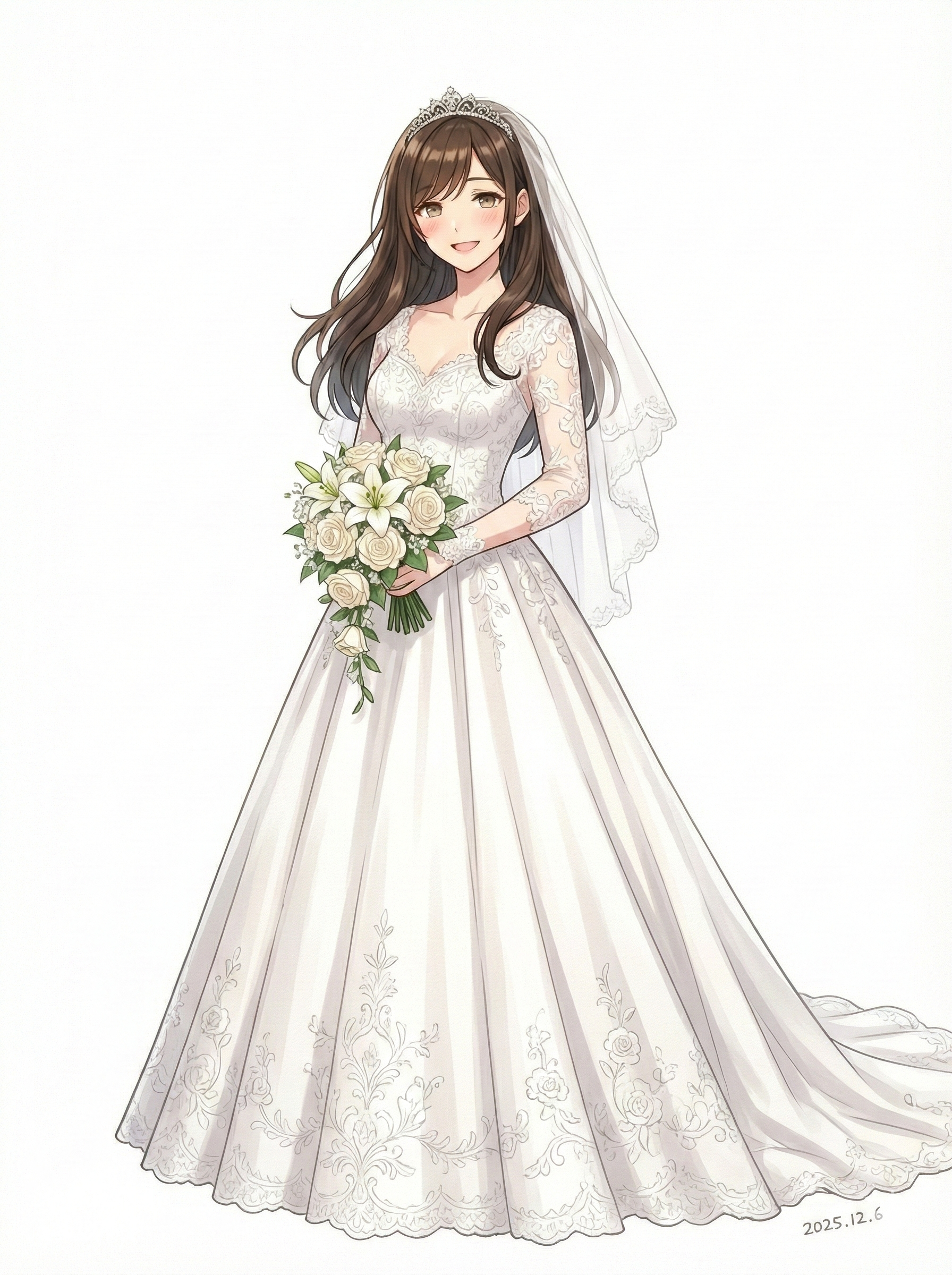 ウエディングドレス姿のイメージ