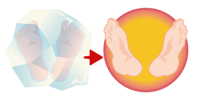 施術前、施術後