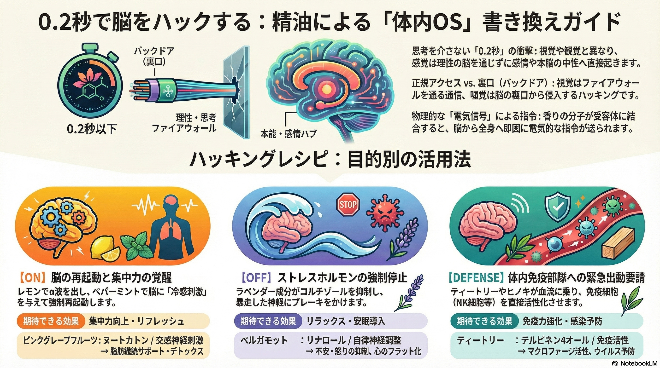0.2秒で脳をハックする精油の力