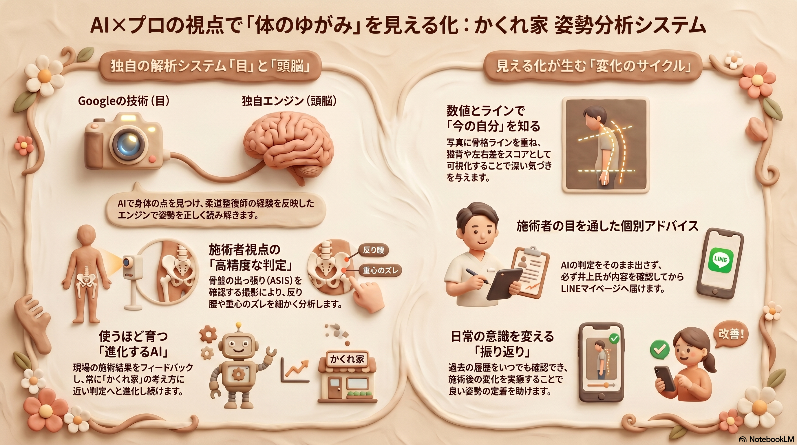 かくれ家姿勢分析アプリのご案内 - リラクゼーションサロンかくれ家