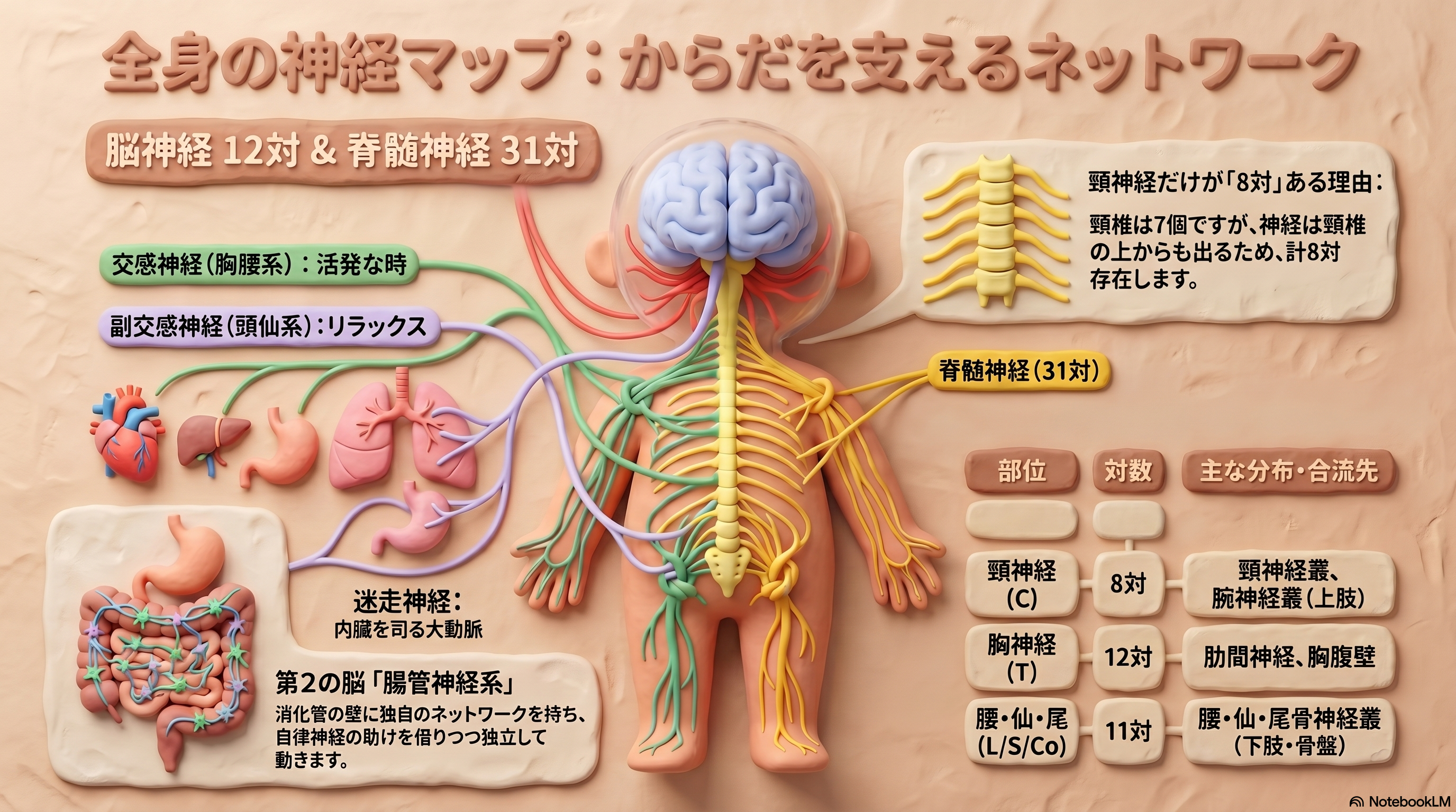 全身の神経アトラス ｜リラクゼーションサロンかくれ家【公式】