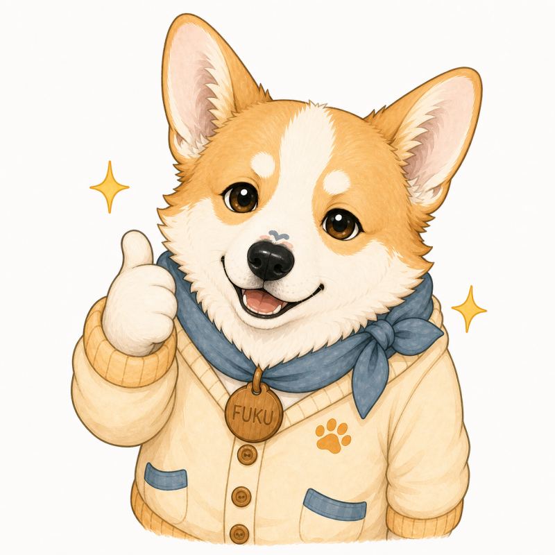 看板犬ふくの日常スタンプ