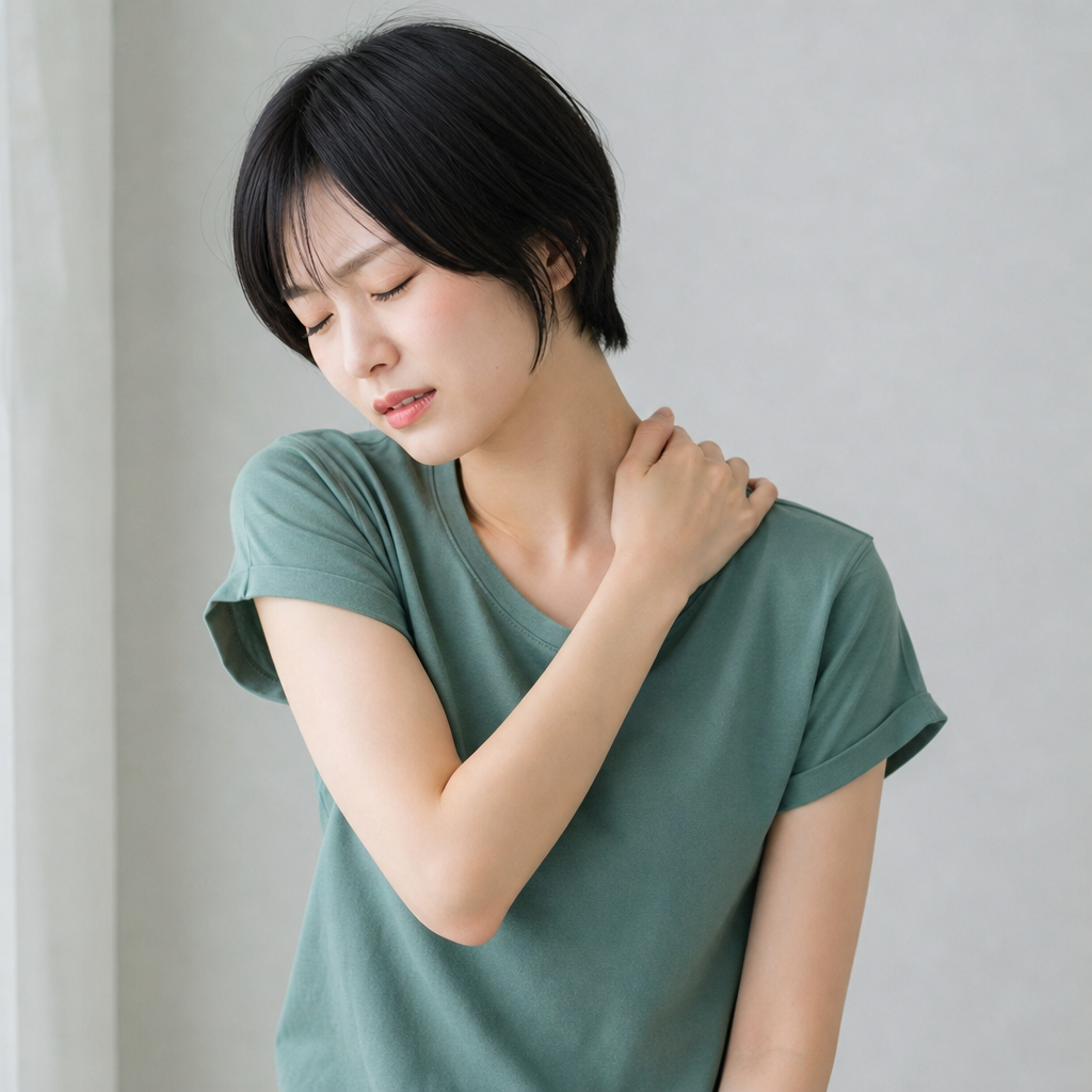 肩こりがつらい女性