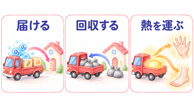 血液って、なにを運ぶの？